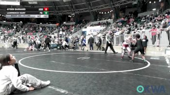 75 lbs Consi Of 8 #2 - Ayden Barnard, ARDMORE TAKEDOWN CLUB vs Lawrence Hart, Pin-King All Stars