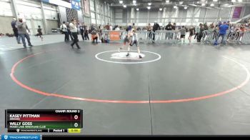 82 lbs Champ. Round 2 - Willy Goss, Moses Lake Wrestling Club vs Kasey Pittman, Oregon