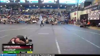 132 lbs Cons. Semi - Carmen Facciobene, Saint Andrew`s Episcopal School vs Nicco Stellar, Archbishop Spalding