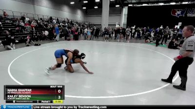 130 lbs Cons. Round 6 - Kailey Benson, Purler Wrestling Inc vs Naima Ghaffar, M3 Wrestling Academy