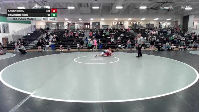 88 lbs 1st Place Match - Cameron Rios, Lions Wrestling Academy vs Kasen Karl, Greater Heights Wrestling