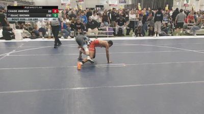 144 lbs Cons. Rd Of 16 - Isaac Brown, Burnett Trained Wrestling Club vs Chase Jimenez, Silver High School