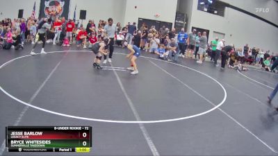 72 lbs Quarterfinal - Jesse Barlow, Legacy Elite vs Bryce Whitesides, Summerville Takedown