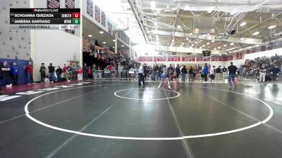 145 lbs Quarterfinal - Schoanna Quezada, Central Catholic vs Janessa Santiago, Methuen