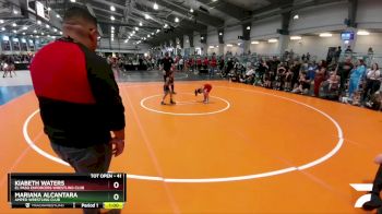 41 lbs Semifinal - Mariana Alcantara, Amped Wrestling Club vs Kiabeth Waters, El Paso Enforcers Wrestling Club