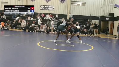 207 Open 1st Place Match - Martha Hinneh, Southeast CC vs Harmoni Callins, Iowa Central Community College