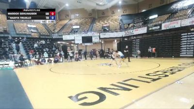 124 lbs Champ. Round 2 - Nadiya Trujillo, Trinidad State vs Maddox Gehlhausen, Chadron State