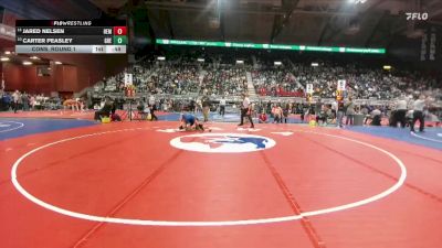 2A-150 lbs Cons. Round 1 - Carter Peasley, Greybull/Riverside vs Jared Nelsen, H.E.M.