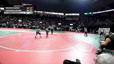 160 lbs Champ. Round 2 - Abraham M Palmer, Unattached vs Brandon Murray, GGBA