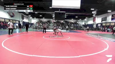 157 lbs Cons. Round 4 - Alek Sanchez, Northview vs Zane Aossey, Aliso Niguel