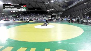 Boys 1A 126 lbs Champ. Round 1 - Amir Acevedo, Zillah vs Mason Mc Manemy, Cascade Christian