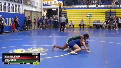 110 lbs Cons. Round 3 - Analicia Gomez, Springfield (Holland) vs Kai Walker, MASON