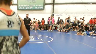 40 lbs Rr Rnd 5 - Madison Tomlinson, MGW Death By Chocolate - W vs Piper Fry, Michigan Wrestling Academy - W