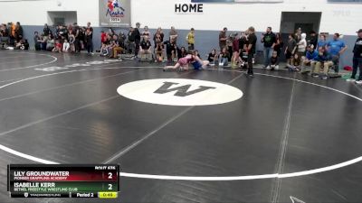 121 lbs Semifinal - Lily Groundwater, Pioneer Grappling Academy vs Isabelle Kerr, Bethel Freestyle Wrestling Club