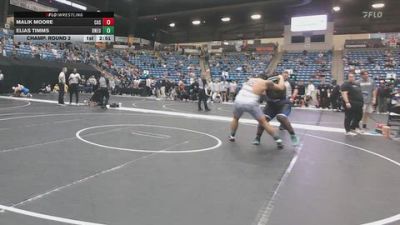 285 lbs Champ. Round 2 - Elias Timms, Doane University vs Malik Moore, Carl Albert State