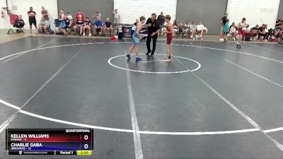 92 lbs Quarterfinals (8 Team) - Kellen Williams, Kansas vs Charlie Gaba, Arkansas