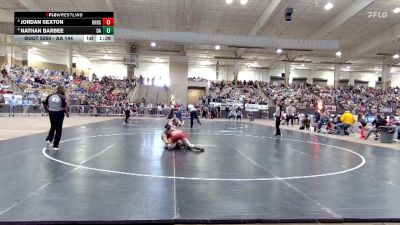 AA 144 lbs Champ. Round 1 - Nathan Barbee, Oakland High School vs Jordan Sexton, Knoxville Halls High School