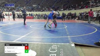 105 lbs Quarterfinal - Zaiden McConnell, Lawton, MacArthur Ok vs Atticus Taylor, Moore JH