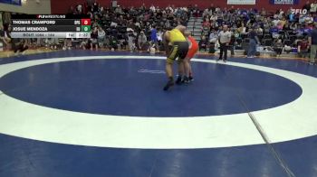 184 lbs Champ. Round 1 - Josue Mendoza, Emmanuel College vs Thomas Crawford, Brewton-Parker (GA)