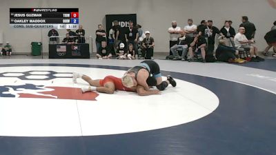 80 kg Cons. Sub-quarters - Jesus Guzman, Team So Cal Wrestling Club vs Oakley Maddox, Brothers Of Steel Wrestling Club