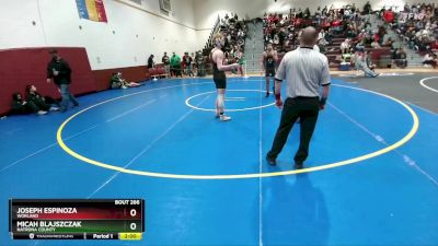 144 lbs Cons. Round 2 - Joseph Espinoza, Worland vs Micah Blajszczak, Natrona County