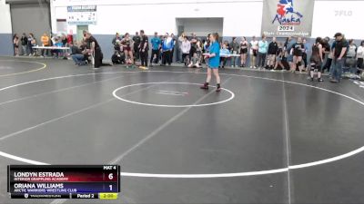 121 lbs Quarterfinal - Oriana Williams, Arctic Warriors Wrestling Club vs Londyn Estrada, Interior Grappling Academy