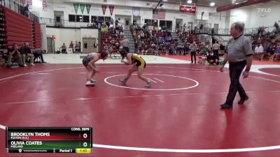 135 lbs Cons. Semi - Brooklyn Thoms, Fulton (H.S.) vs Olivia Coates, Midland