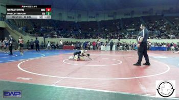 92 lbs Quarterfinal - Naveah Davis, Owasso vs Paisley Heflin, Vinita Kids Wrestling
