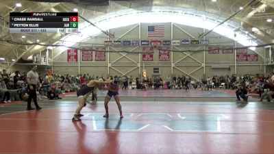 133 lbs 1st Place Match - Chase Randall, Coast Guard vs Peyton Ellis, Johnson & Wales (RI)