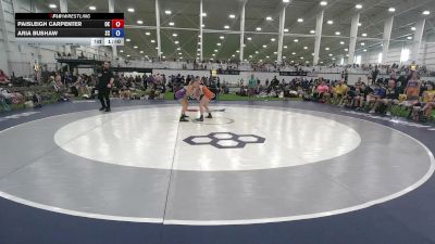 100 lbs Paisleigh Carpenter, Oklahoma vs Aria Bushaw, South Carolina