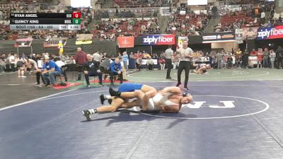 AA - 285 lbs Champ. Round 1 - Quincy King, Missoula Big Sky / Loyola Sacred Heart vs Ryan Angel, Billings Senior High School