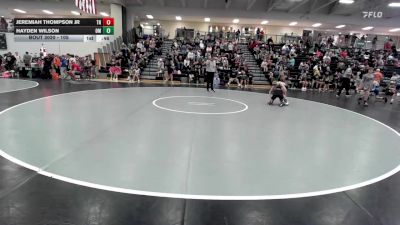 105 lbs Cons. Round 2 - Jeremiah Thompson Jr, The Hideout vs Hayden Wilson, Open Mats