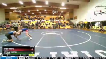 160 lbs Cons. Round 2 - MyKail Foster, La Grande vs Cael White, Madras