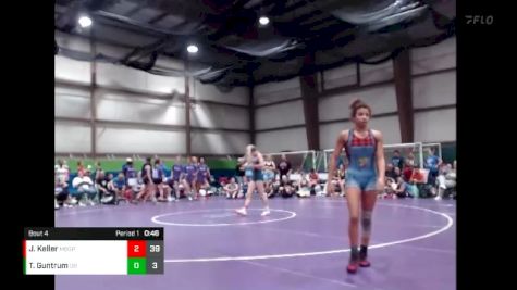 112 lbs Quarterfinals (8 Team) - Talea Guntrum, Ohio Blue vs Jaden Keller, Missouri BattleGear Purple