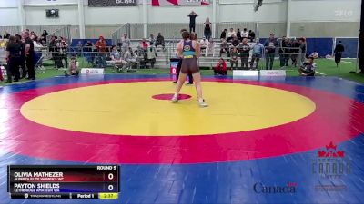 57kg Round 5 - Olivia Mathezer, Alberta Elite Women`s WC vs Payton Shields, Lethbridge Amateur WA