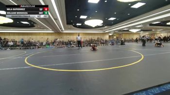 58 lbs Quarterfinal - Mila Gutierrez, Top Rank Hammers vs William Mendoza, Southwest Stallions WC