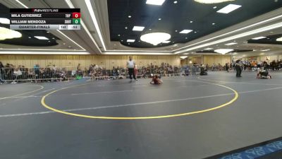 58 lbs Quarterfinal - Mila Gutierrez, Top Rank Hammers vs William Mendoza, Southwest Stallions WC