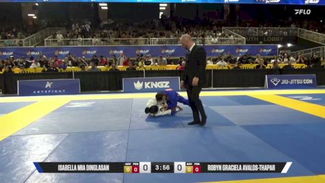 Isabella Mia Dinglasan vs Robyn Graciela Avalos-Thapar 2026 Pan Kids Jiu-Jitsu IBJJF Championship