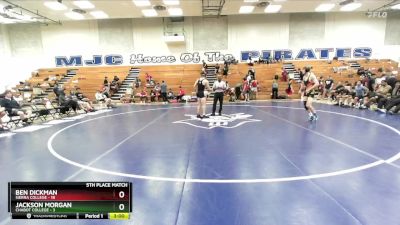 157 lbs Placement Matches (16 Team) - Ben Dickman, Sierra College vs Jackson Morgan, Chabot College