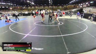 138 lbs Cons. Round 2 - David Byelick, First Baptist (Naples) vs Josh Gallo, Springstead