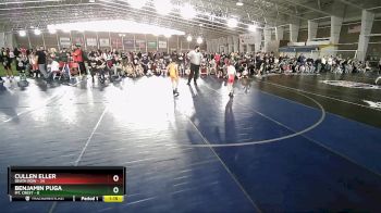 61 lbs Quarterfinals (8 Team) - Cullen Eller, Death Row vs Benjamin Puga, Mt. Crest