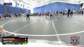 67 lbs Quarterfinal - Callen Bowman, SlyFox vs Carter Sliski, Bobcat