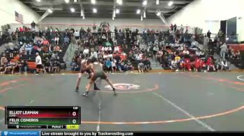 138 lbs Quarterfinal - Felix Cisneros, Mojave vs Elliot Leaman, Elko