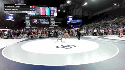 130 lbs Cons. Quarters - Ginger Majurin, MI vs Sophia Garcia, CA