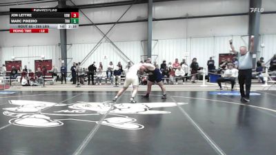 285 lbs Round Of 32 - Jon Lettre, Southern Maine vs Marc Pineiro, Trinity