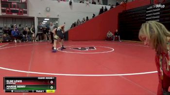 155 lbs Champ. Round 1 - Elsie Lewis, Muscatine vs Mardie Berry, Mid-Prairie