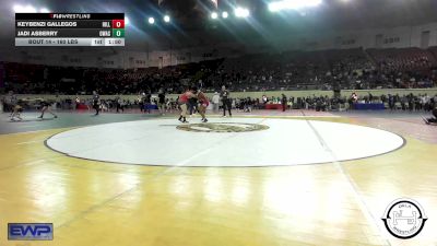 160 lbs Round Of 32 - Keybenzi Gallegos, Hilldale vs Jadi Asberry, Owasso