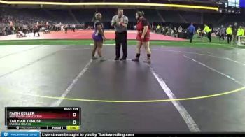 Girls - 255 lbs 5th Place Match - Faith Keller, Whittemore-Prescott HS vs Tailyiah Thrush, Farwell Area HS