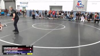 83 lbs Semifinal - Coleman LeClair, Soldotna Whalers Wrestling Club vs Charles Lawson, Soldotna Whalers Wrestling Club