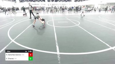 70 lbs Round Of 16 - Hisys Sanchez Garcia Jr, Grindhouse WC vs Elijah Chavez, Top Rank